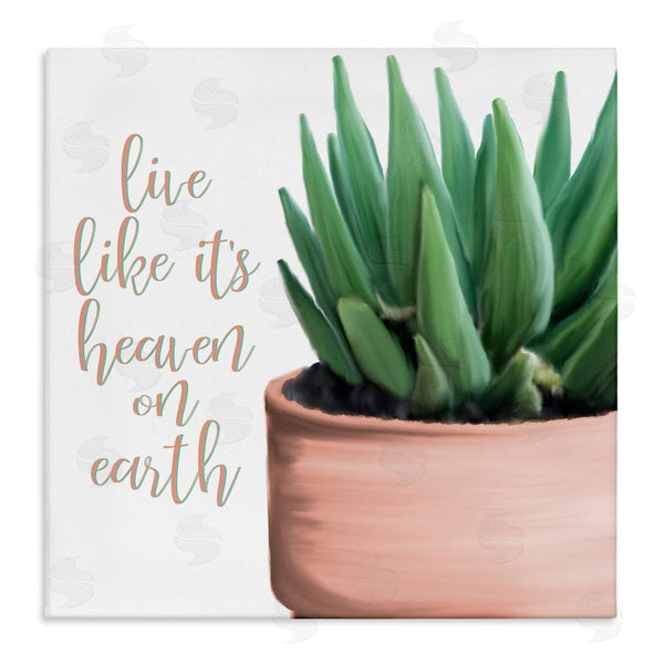 stupell industries Kim Allen | Like It's Heaven On Earth Plant Wall Art