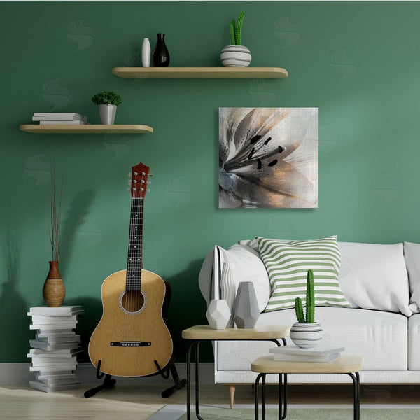 Stupell Industries Kim Allen | Lily Floral Close Up Black White Petal Detail Wall Art