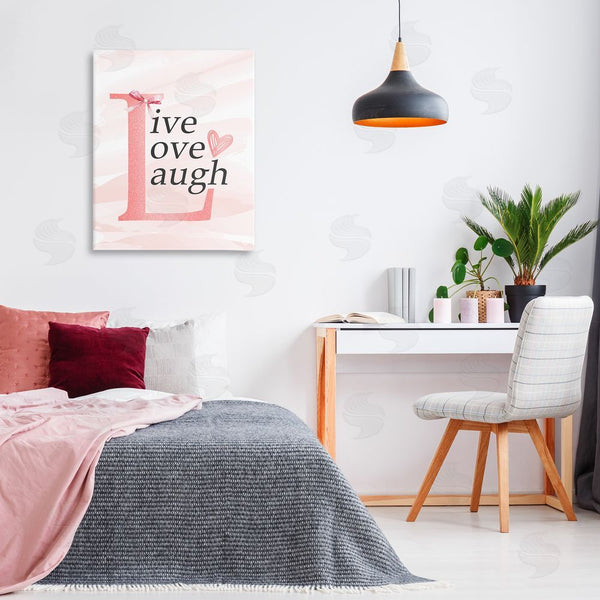 Stupell Industries Kim Allen | Live Love Laugh Pastel Wall Art