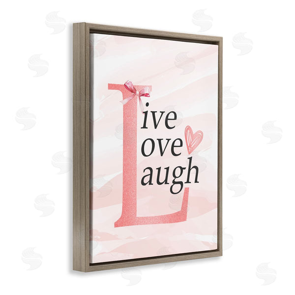 Stupell Industries Kim Allen | Live Love Laugh Pastel Wall Art