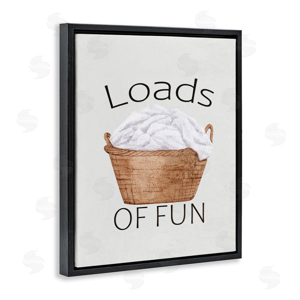 Stupell Industries Kim Allen | Loads Of Fun Laundry Basket Wall Art