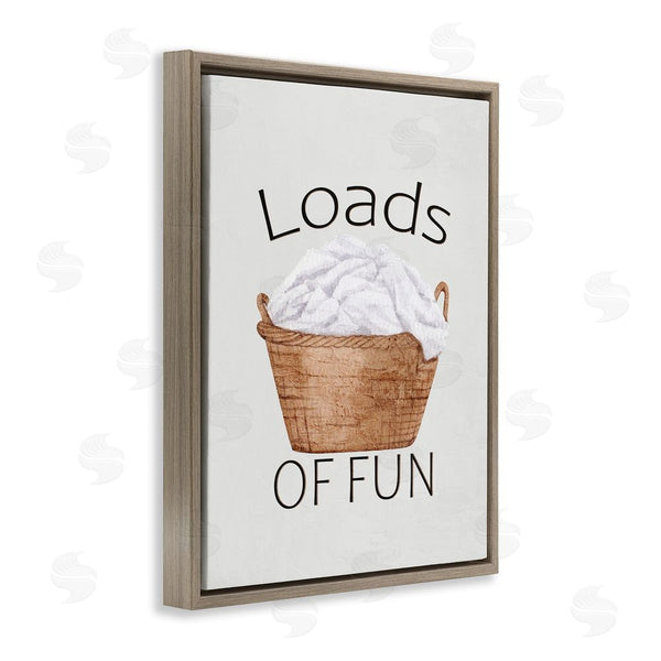 Stupell Industries Kim Allen | Loads Of Fun Laundry Basket Wall Art
