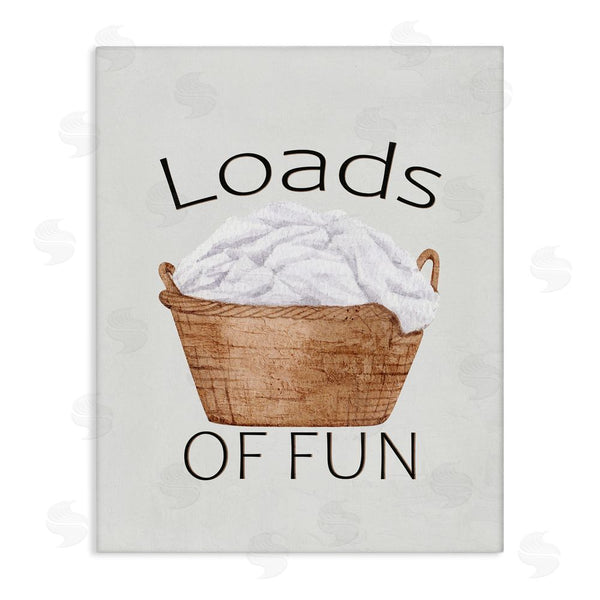 stupell industries Kim Allen | Loads Of Fun Laundry Basket Wall Art