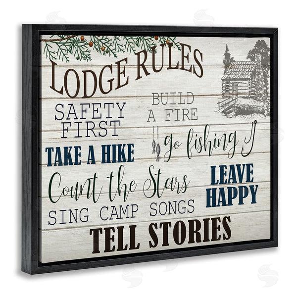 Stupell Industries Kim Allen | Lodge Rules Cabin Accent