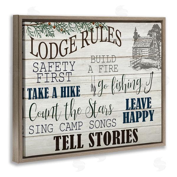 Stupell Industries Kim Allen | Lodge Rules Cabin Accent