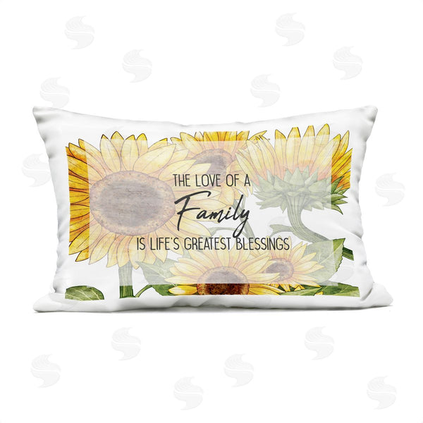 Stupell Industries Kim Allen | Love Of A Family Sunflowers Printed Throw Pillow