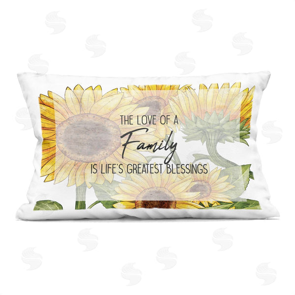 stupell industries Kim Allen | Love Of A Family Sunflowers Printed Throw Pillow