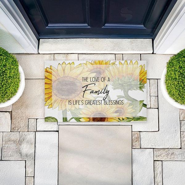 Stupell Industries Kim Allen | Love Of Family Sentiment Non-Woven Door Mat