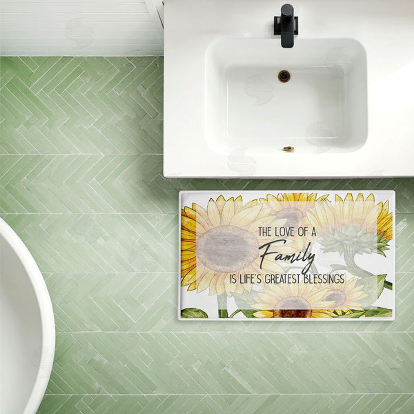 Stupell Industries Kim Allen | Love Of Family Sentiment Plush Bath Mat