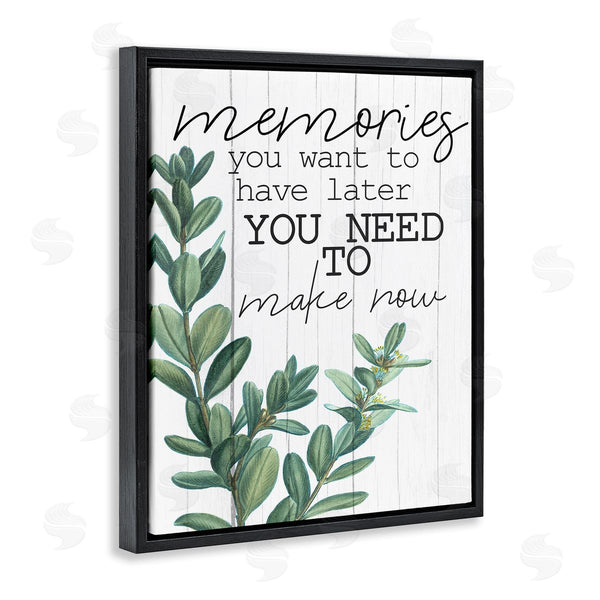 Stupell Industries Kim Allen | Make Memories Now Rustic Green Plant