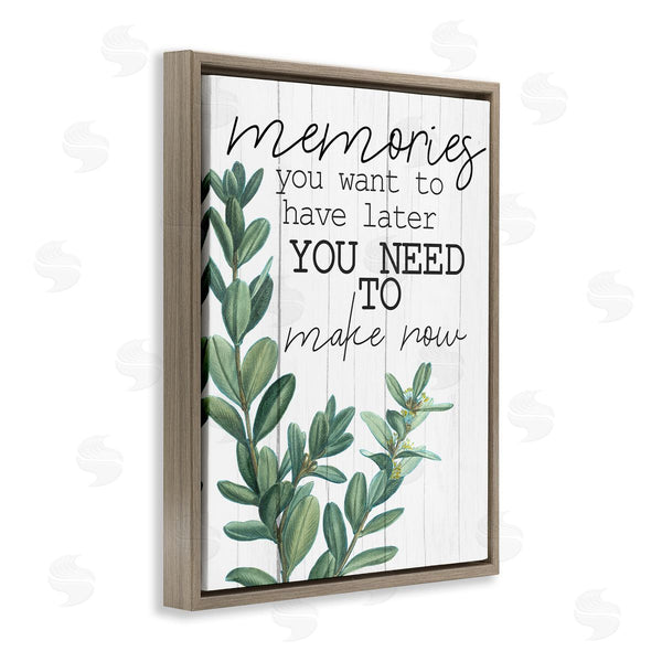Stupell Industries Kim Allen | Make Memories Now Rustic Green Plant