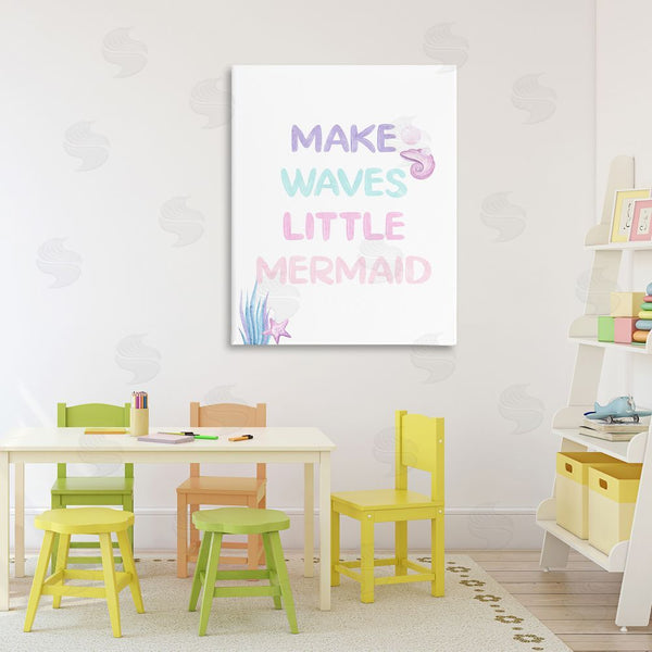 Stupell Industries Kim Allen | Make Waves Little Mermaid Wall Art