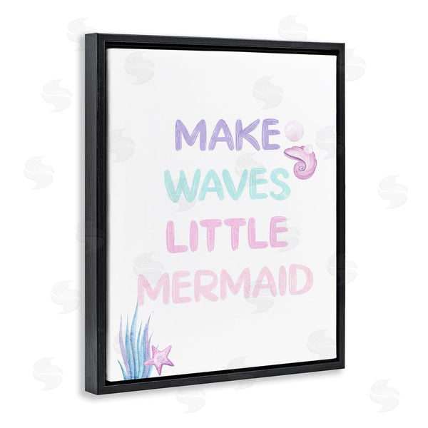 Stupell Industries Kim Allen | Make Waves Little Mermaid Wall Art