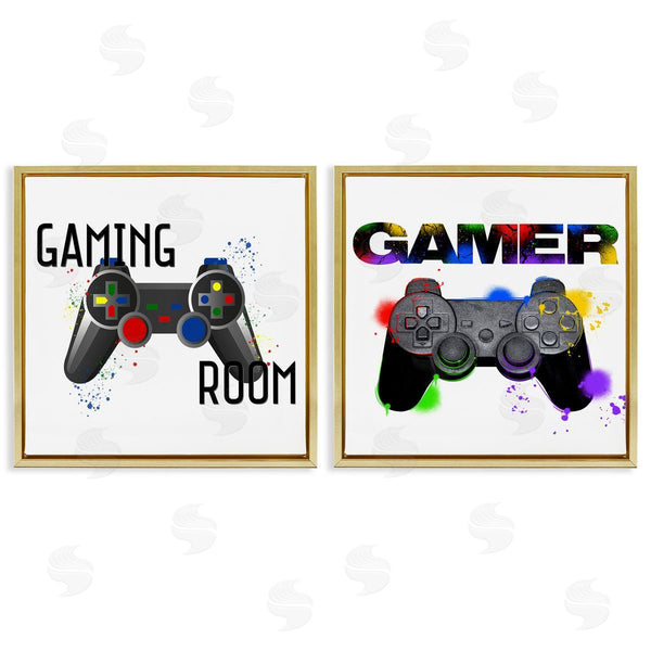 Stupell Industries Kim Allen Marcus Prime | Retro Gaming Room Control