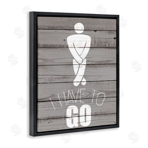 Stupell Industries Kim Allen | Men's Room Have To Go Wall Art