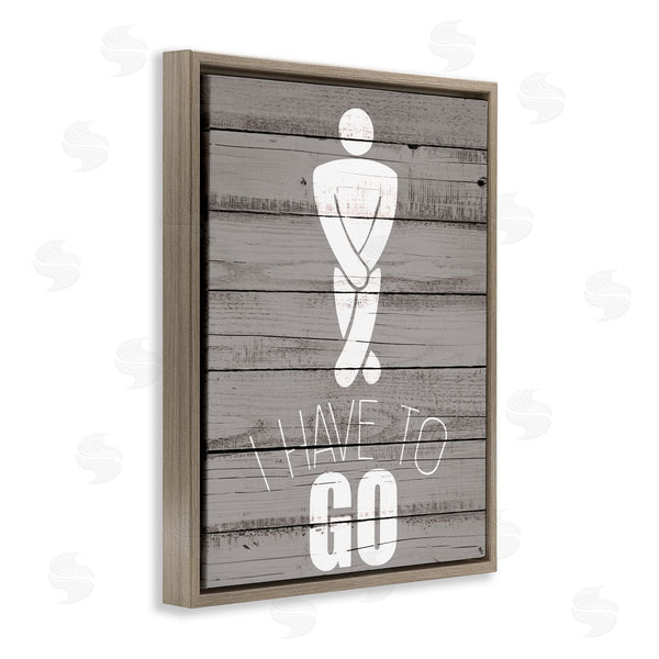 Stupell Industries Kim Allen | Men's Room Have To Go Wall Art