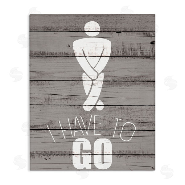 stupell industries Kim Allen | Men's Room Have To Go Wall Art