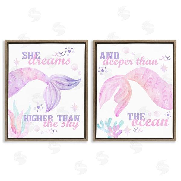 Stupell Industries Kim Allen | Mermaid Dreams Ocean & Sky Wall Art