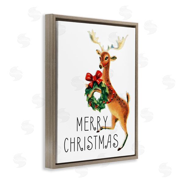 Stupell Industries Kim Allen | Merry Christmas Reindeer