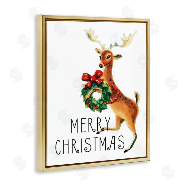 Stupell Industries Kim Allen | Merry Christmas Reindeer