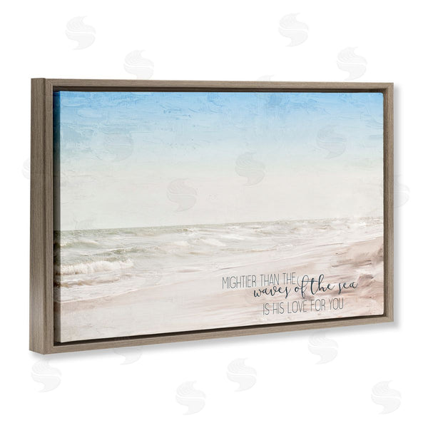 Stupell Industries Kim Allen | Mightier Than The Waves Phrase