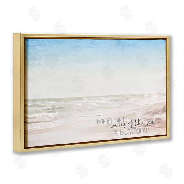 Stupell Industries Kim Allen | Mightier Than The Waves Phrase