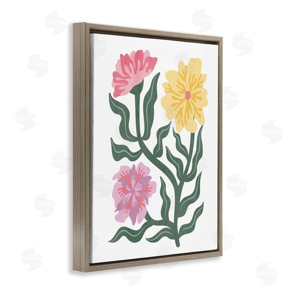 Stupell Industries Kim Allen | Modern Blooms With Curved Leaves