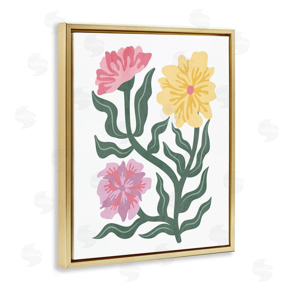 Stupell Industries Kim Allen | Modern Blooms With Curved Leaves