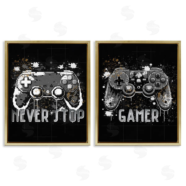 Stupell Industries Kim Allen | Modern Gamer Controller Phrases