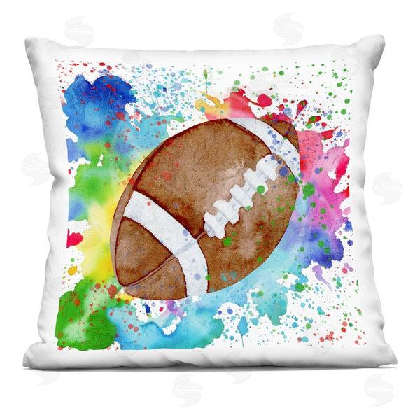 stupell industries Kim Allen | Modern Splash Football Printed Throw Pillow
