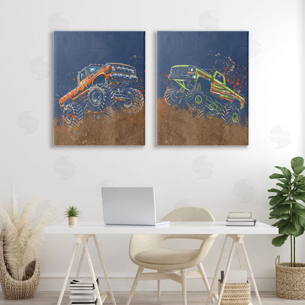 Stupell Industries Kim Allen | Monster Truck Jam Wall Art
