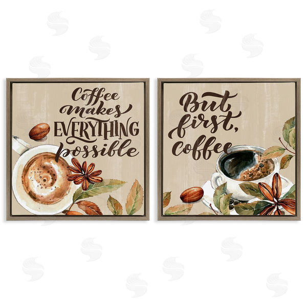 Stupell Industries Kim Allen | Morning Coffee Classic Phrases