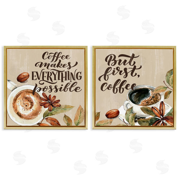 Stupell Industries Kim Allen | Morning Coffee Classic Phrases