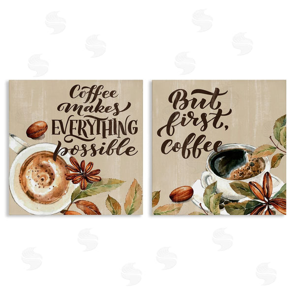 stupell industries Kim Allen | Morning Coffee Classic Phrases