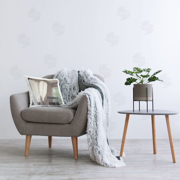 Stupell Industries Kim Allen | Motivational Canoe Oars Printed Throw Pillow