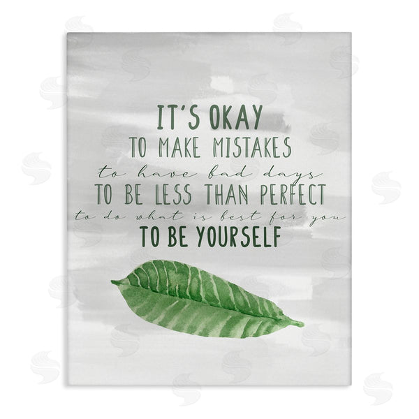 stupell industries Kim Allen | Motivational Okay to Make Mistakes Leaf