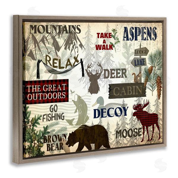 Stupell Industries Kim Allen | Mountain Activities Forest Accents