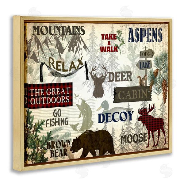 Stupell Industries Kim Allen | Mountain Activities Forest Accents