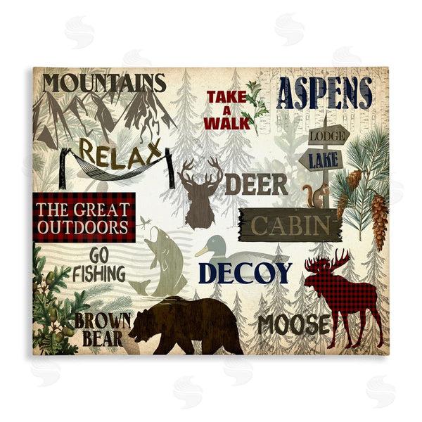 stupell industries Kim Allen | Mountain Activities Forest Accents
