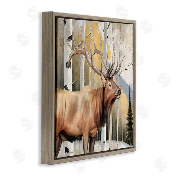 Stupell Industries Kim Allen | Mountain Walk Elk Forest