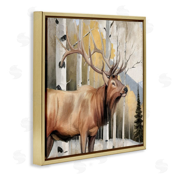 Stupell Industries Kim Allen | Mountain Walk Elk Forest