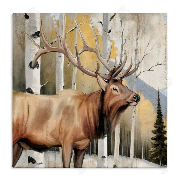 stupell industries Kim Allen | Mountain Walk Elk Forest