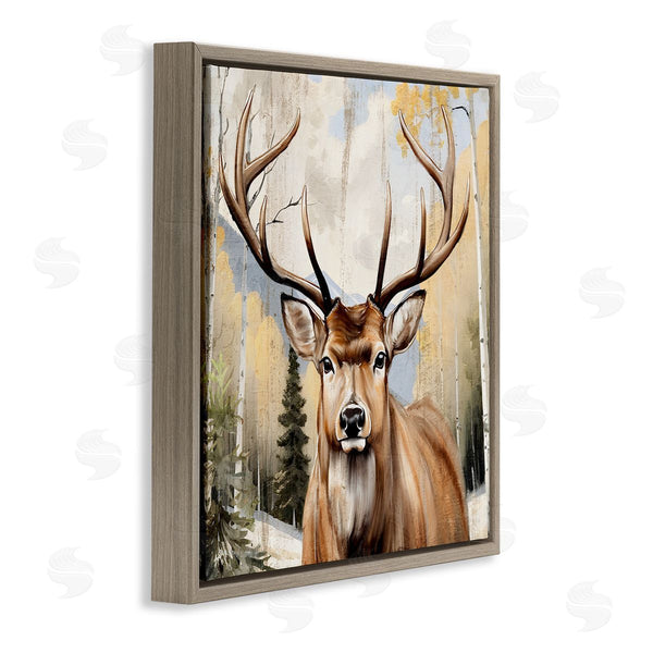 Stupell Industries Kim Allen | Mountain Walk Elk Portrait