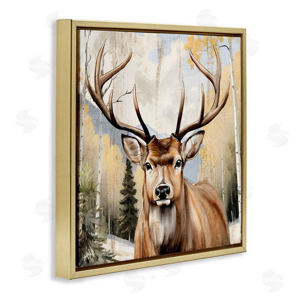 Stupell Industries Kim Allen | Mountain Walk Elk Portrait