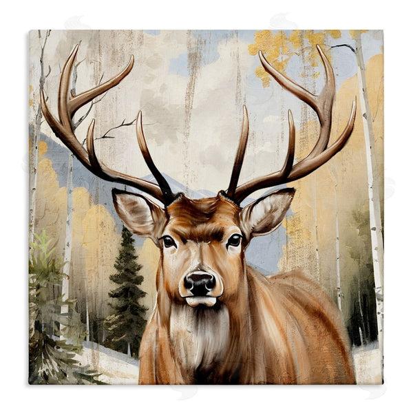 stupell industries Kim Allen | Mountain Walk Elk Portrait