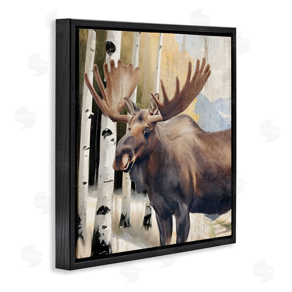 Stupell Industries Kim Allen | Mountain Walk Moose Portrait