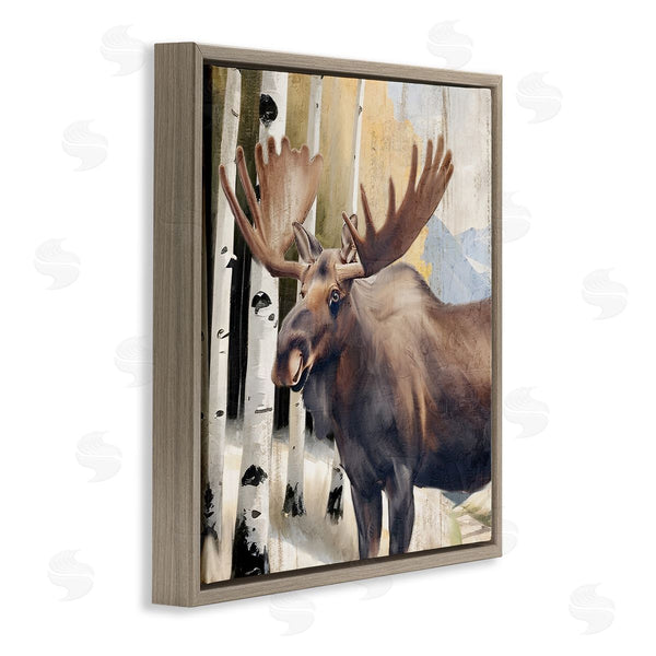 Stupell Industries Kim Allen | Mountain Walk Moose Portrait