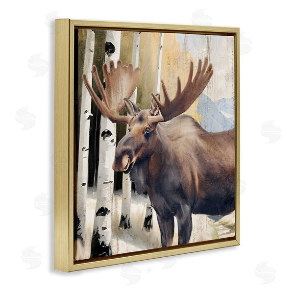 Stupell Industries Kim Allen | Mountain Walk Moose Portrait