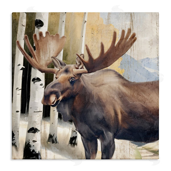 stupell industries Kim Allen | Mountain Walk Moose Portrait