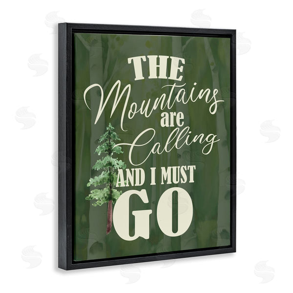 Stupell Industries Kim Allen | Mountains Calling Forest Green